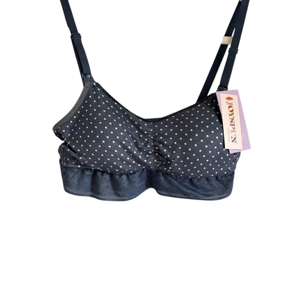 JOYSFUN Maternity Nursing Bra Polka Dot Wirefree Comfort Size S‎